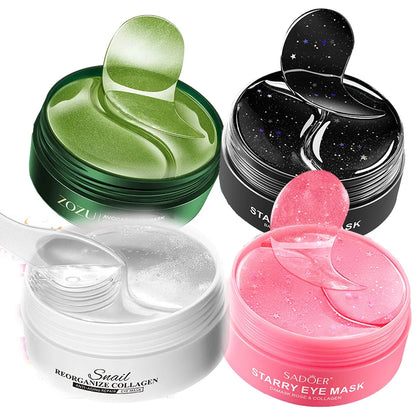 Eye patches Hyaluron Acid & Gold & Seaweed & Black Pearl Hydrating Moisturizing Crystal Collagen Gel Eye Mask 240pcs=120pairs