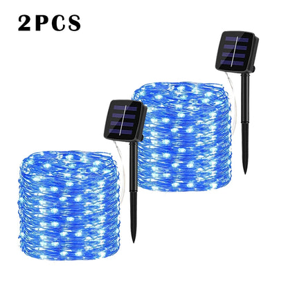 LED Solar String Light Outdoor Garden Fairy Lights Led Twinkle Waterproof Lamp for Christmas Party Decor 7m/12m/22m/32m/52m/102m