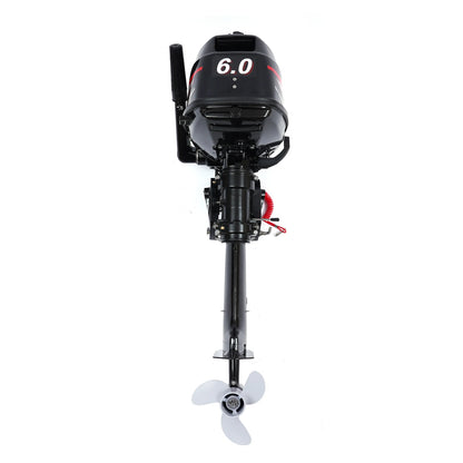 2 Stroke Motor Fishing Boat Engine Water Cooling CDI System Outboard Machine 6HP Short Shaft Petrol Engine