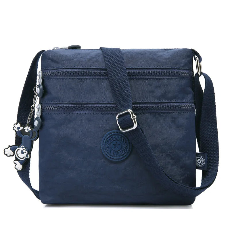 TEGAOTE Summer Men Women Shoulder Messenger Bag Small Cross Body Phone Purse Lightweight Blue Grey Black Red Purple M0910