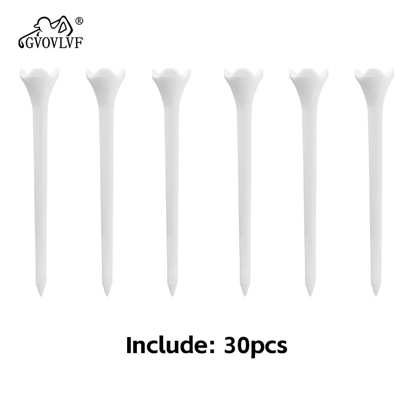 30pcs 38mm 83mm length Professional Tee System Plastic Golf Tees Maximizing Performance Off The Tee Golf Accessories For Golfers