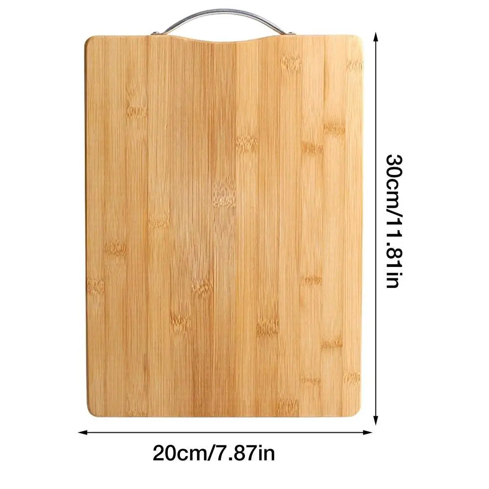 Kitchen Bamboo Cutting Board With Handle Chopping Board Carving Tray For Meat Vegetable And Cheese Kitchen Tools And Gadgets