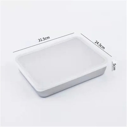 304 Stainless Steel Baking Tray Plate Bbq Tray With Removable Cooling Rack Set Baking cake Pan Sheet Non Toxic Oven Dishwasher