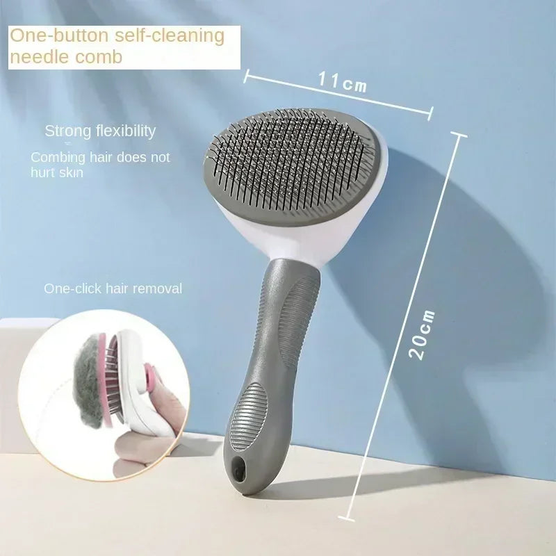 Hair Remover Brush Dog and Cat Non-slip Beauty Brush Dog Grooming Equipment Pets Stainless Steel For Dogs Pet Hair Removal Comb