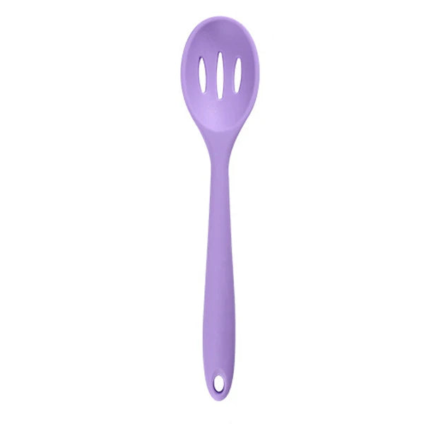 Long Handle Silicone Ladle Soup Spoon Colander Ramen Noodles Tablespoons Scoop Rice Salad Stirring Spoons Kitchen Teaspoons