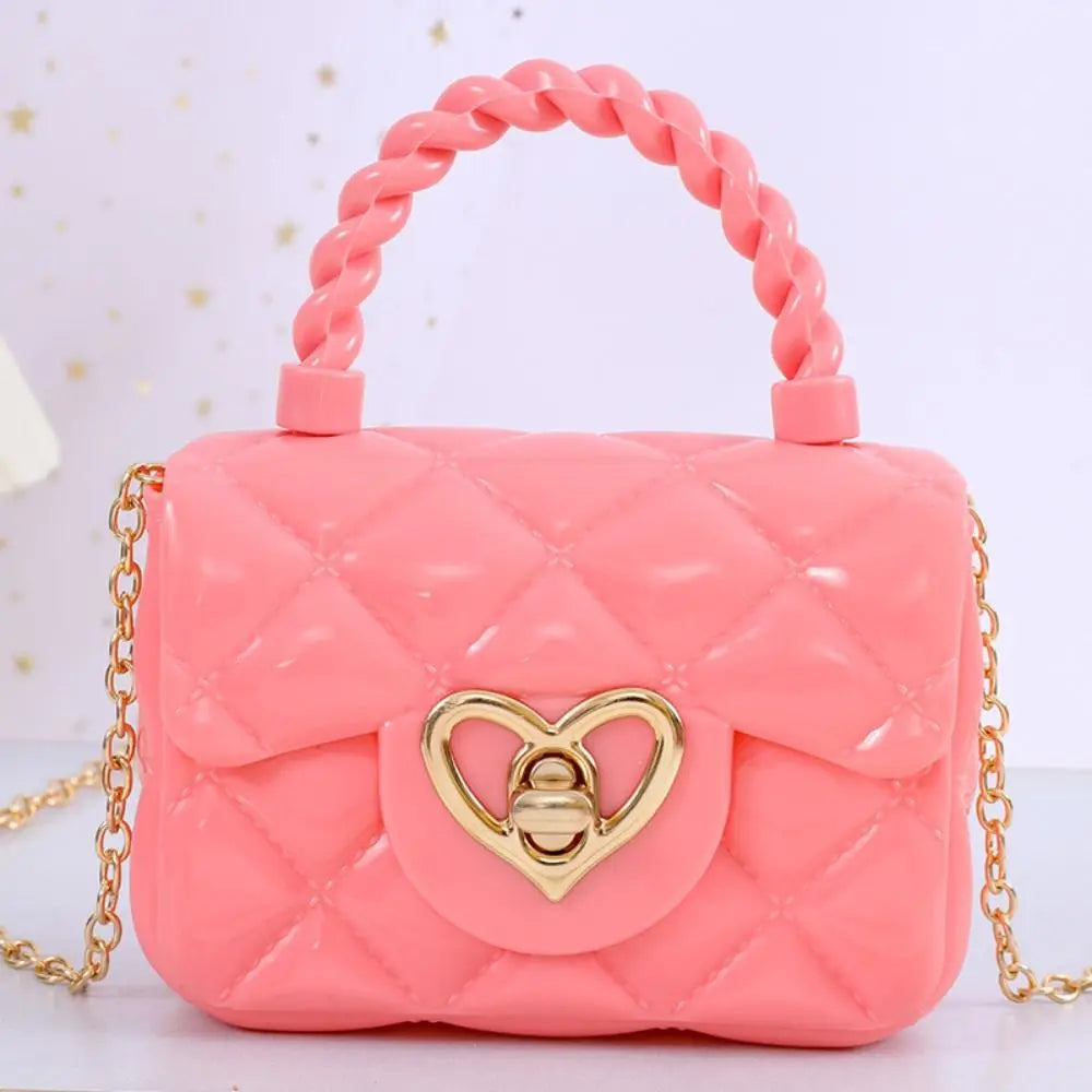 PU Mini Shoulder Bags New Heart Coin Wallets Handbags Women Girls