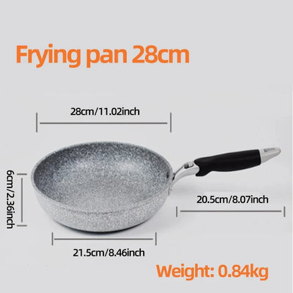 Non-Stick Pan Frying Pan Wok Pan 28cm Home Steak Skillet Pancake Fried Induction Cooker Gas Stove Special Saucepan Nonstick Pan