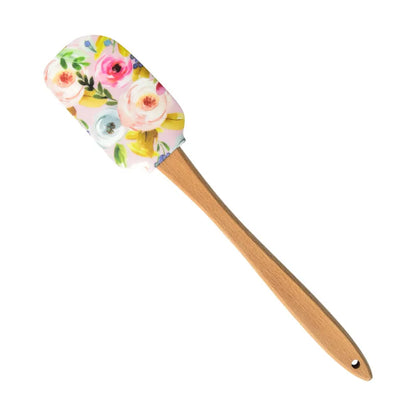 Creative Silicone Pastry Spatula Wooden Handle Cream Chocolate Pancake Baking Scraper Kitchen Cake Butter Batter Blender Mixer