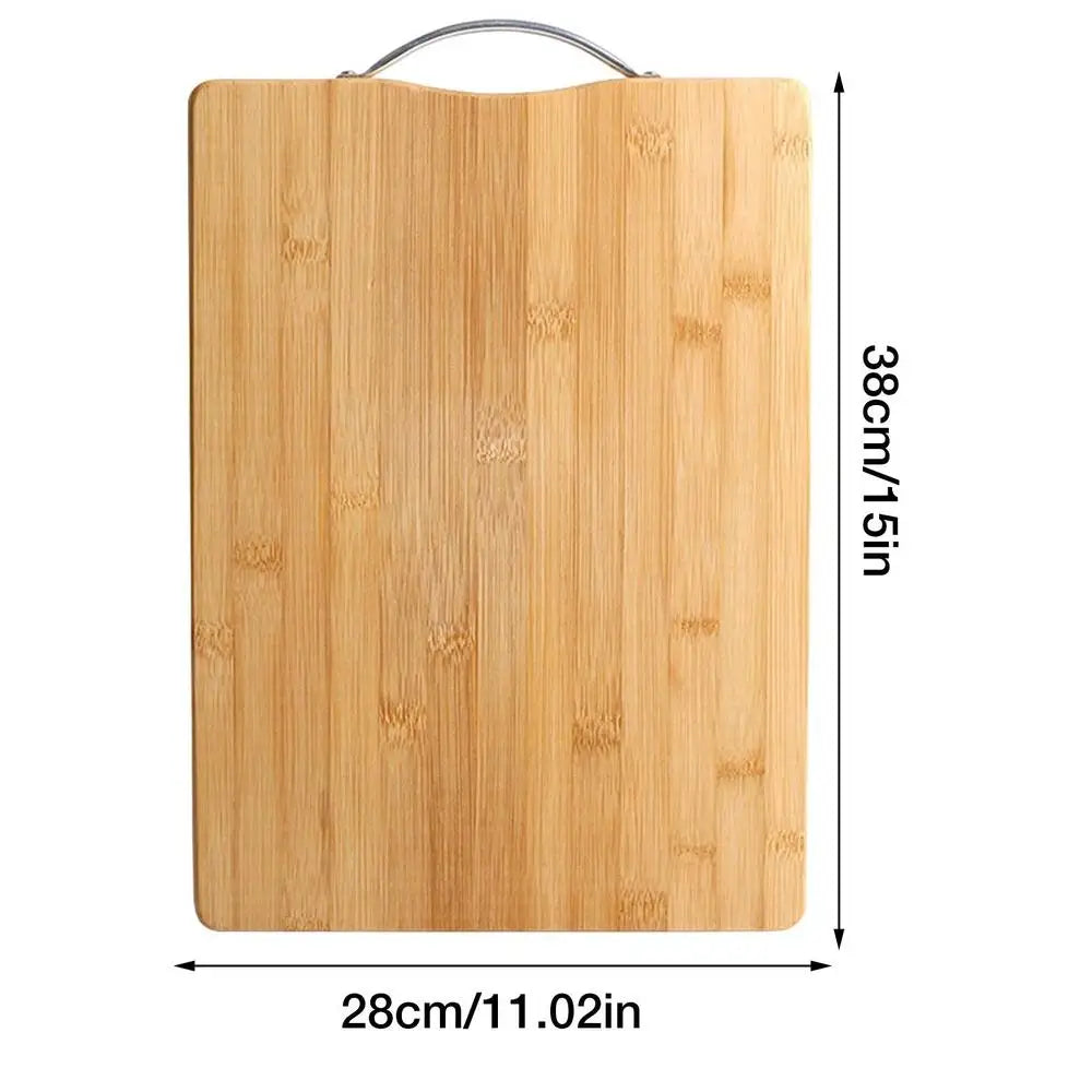 Kitchen Bamboo Cutting Board With Handle Chopping Board Carving Tray For Meat Vegetable And Cheese Kitchen Tools And Gadgets