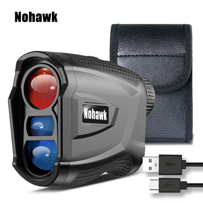 Nohawk Multifunctional Golf Laser Rangefinder Telescope with Flag-Lock Slope Distance Meter for Hunting Construction Monocular