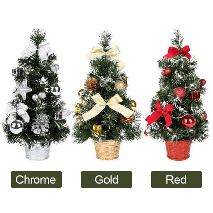 20/30/40cm Christmas Tree Home Bedroom Party Decorations Artificial Christmas Tree Children DIY Handicraft 2025 New Year Gift