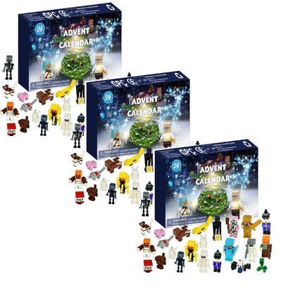 2024 Halloween Christmas Calendar Toy -24 Day Countdown Calendar, Kit Includes 24 Characters, Surprise Gifts For Children & Fans