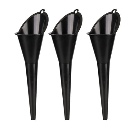 Car Long Stem Funnel Gasoline Oil Fuel Filling Tools Anti-splash Plastic Oil Funnel Motorcycle Refueling Tools Auto Accessories