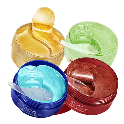 Eye patches Hyaluron Acid & Gold & Seaweed & Black Pearl Hydrating Moisturizing Crystal Collagen Gel Eye Mask 240pcs=120pairs