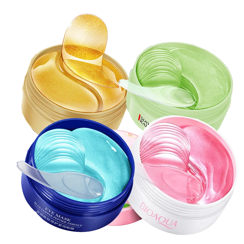 Eye patches Hyaluron Acid & Gold & Seaweed & Black Pearl Hydrating Moisturizing Crystal Collagen Gel Eye Mask 240pcs=120pairs