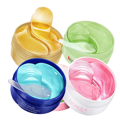 Eye patches Hyaluron Acid & Gold & Seaweed & Black Pearl Hydrating Moisturizing Crystal Collagen Gel Eye Mask 240pcs=120pairs