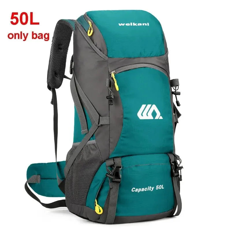 50L Travel Backpack Camping Bag For Men Large Hiking Bag Tourist Rucksack Waterproof Outdoor Sports Climbing Mountaineering Bag