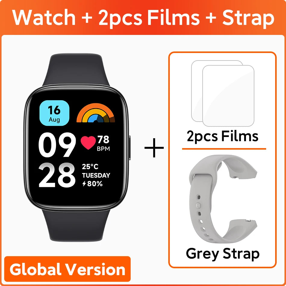 Xiaomi Redmi Watch 3 Active Global Version Smartwatch 1.83'' LCD Display Bluetooth Phone Call 12 Days Battery Blood Oxygen 5ATM