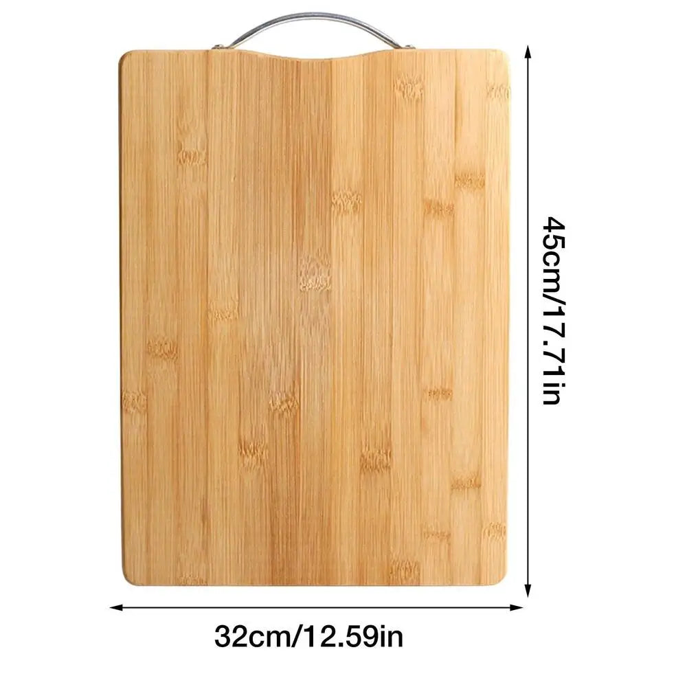 Kitchen Bamboo Cutting Board With Handle Chopping Board Carving Tray For Meat Vegetable And Cheese Kitchen Tools And Gadgets