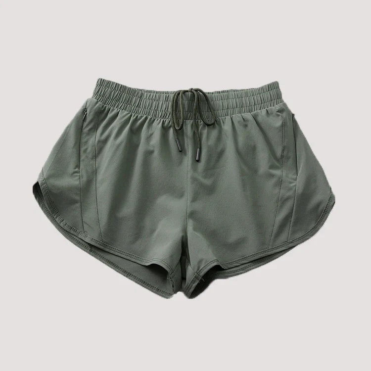 Womens High Waisted Running Shorts Quick Dry