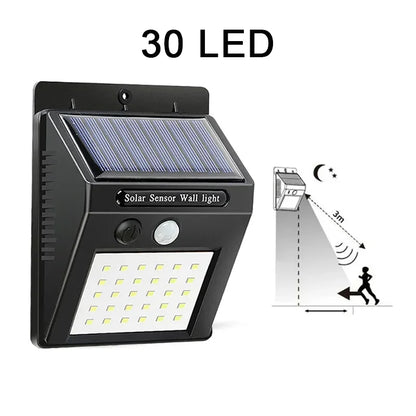 LED Solar Light 30/100 LEDs Wireless Motion Sensor Light Waterproof Solar Outdoor Lights Garden Decoration Spotlights Wall Lamp