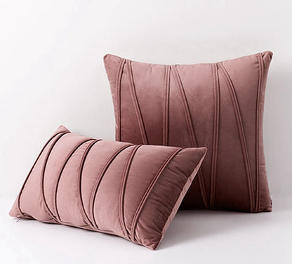 Inyahome New Art Velvet Yellow Blue Pink Solid Color Cushion Cover Pillow Cover Pillow Case Home Decorative Sofa Throw Decor