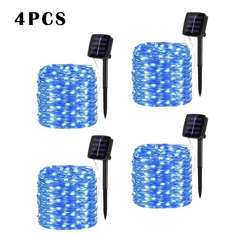 LED Solar String Light Outdoor Garden Fairy Lights Led Twinkle Waterproof Lamp for Christmas Party Decor 7m/12m/22m/32m/52m/102m