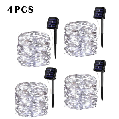 LED Solar String Light Outdoor Garden Fairy Lights Led Twinkle Waterproof Lamp for Christmas Party Decor 7m/12m/22m/32m/52m/102m