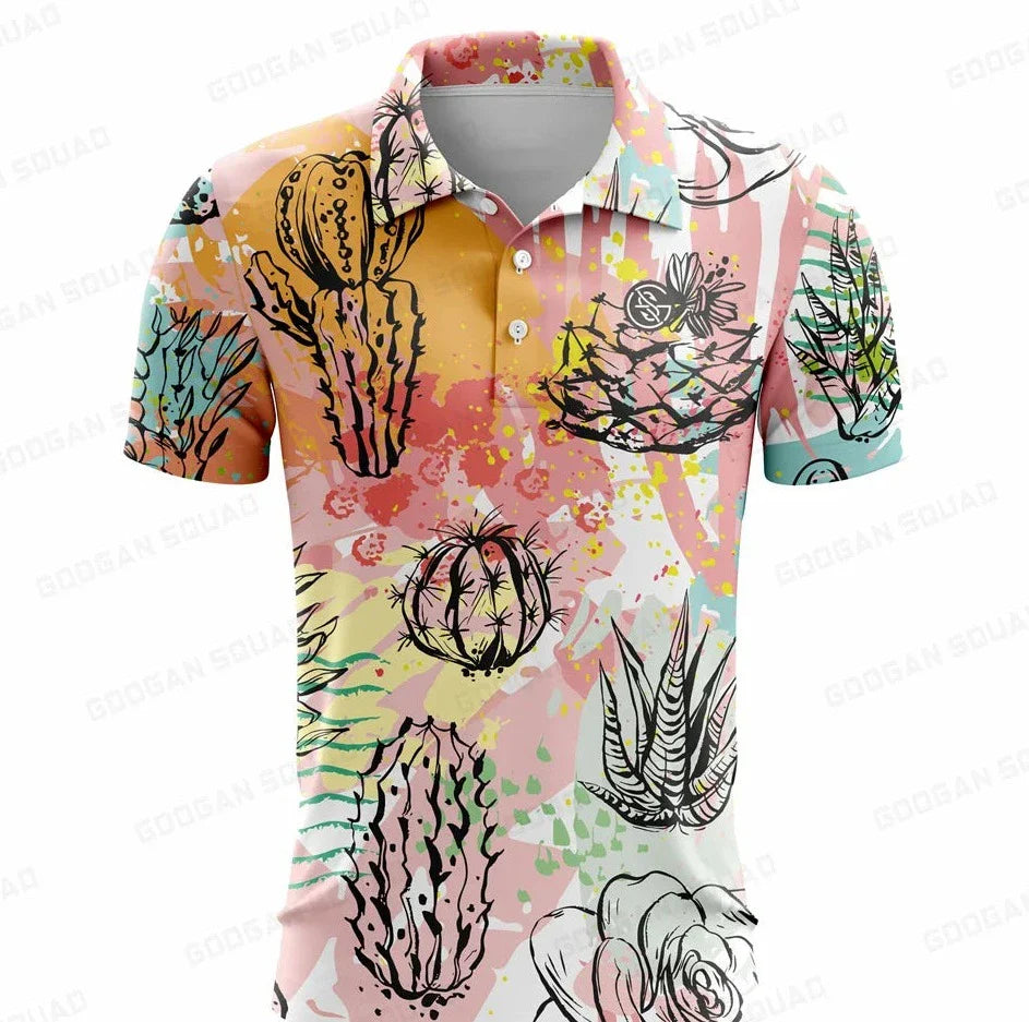 Googan Squad Men's Golf Shirt Quick Dry - Plant Power