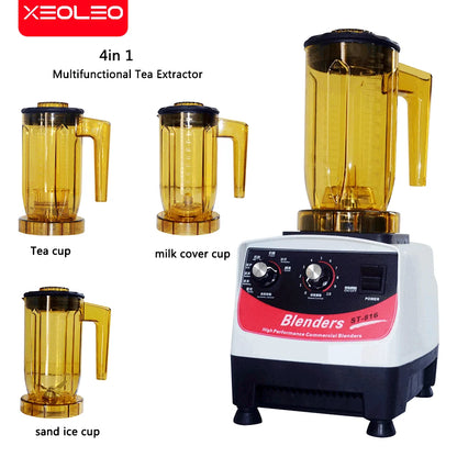 XEOLEO 4 in 1 Tea Breawing Machine Bubble Tea Teapresso Machine Multifunction Food Blender Smoothie Maker Brew Cream Milk Shaker