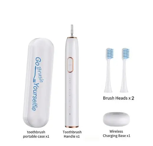 Smart Sonic Electric Toothbrush Ultrasound IPX7 Rechargeable Tooth Brush 5 Mode Smart Time Whitener Teethbrush Sarmocare S100