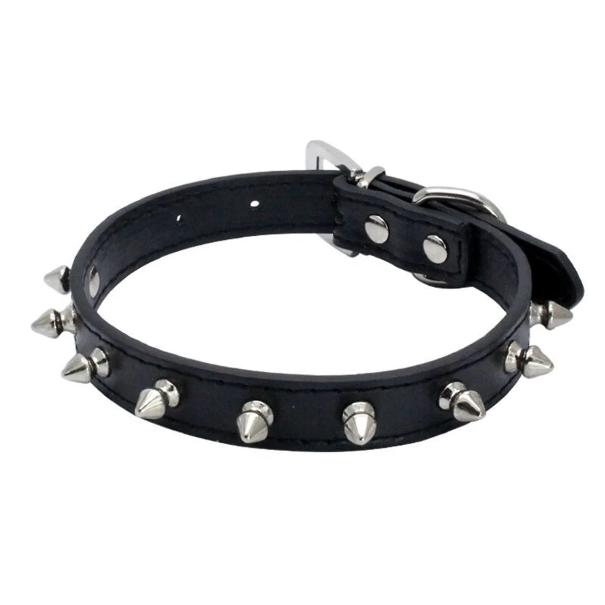 1pc Cool Cat Dog Collar Leather Spiked Studded Collars For Small Medium Colorful Pets Necklace Dogs Cats Neck Strap Pet Products