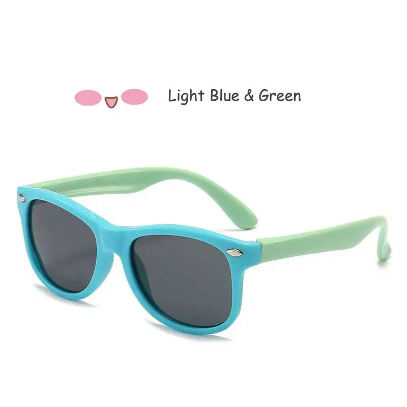 Sunglasses Kids Polarized Children Classic Brand Designer Eyeglasses Rivet TAC TR90 Flexible Safety Frame Shades For Boy Girl