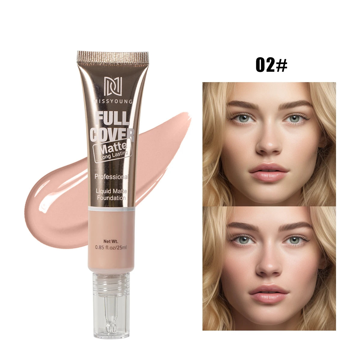 Liquid Foundation stick Smooth Matte Long Lasting Oil Control Full Coverage Concealer Multi-use Stick Moisturizing Nude Makeup