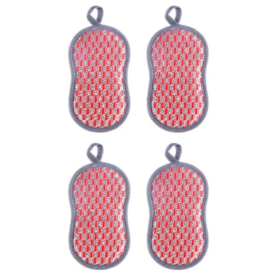 Kitchen Cleaning Sponge Double Sided Sponge Scrubber Sponges For Dishwashing Scouring Pad Dish Cloth Kitchen Cleaning Tools