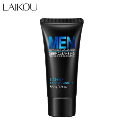 LAIKOU Men Facial Cleanser Face Washing Moisturizing Man Skin Care Oil Control Blackhead Remove Scrub Cosmetics Deep Norishing