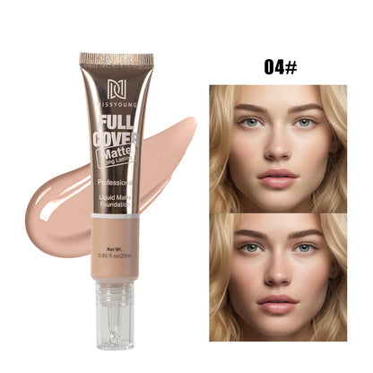 Liquid Foundation stick Smooth Matte Long Lasting Oil Control Full Coverage Concealer Multi-use Stick Moisturizing Nude Makeup