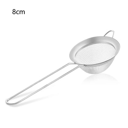 1/3/4Pcs/Set Stainless Steel Wire Fine Mesh Oil Strainer Flour Colander Sieve Sifter Pastry Baking Tools Kitchen Accessories