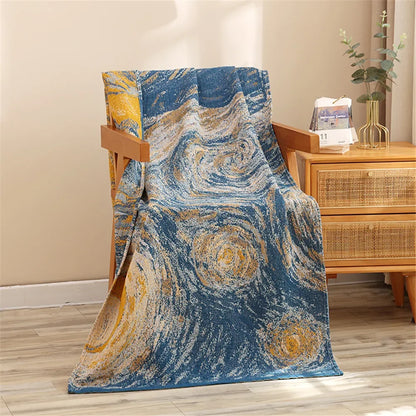 New Nordic 11 Style 80×160CM Bohemian Floral Printing Adult Soft Absorbent Cotton Gauze Beach Bathroom Bath Towel Accessories