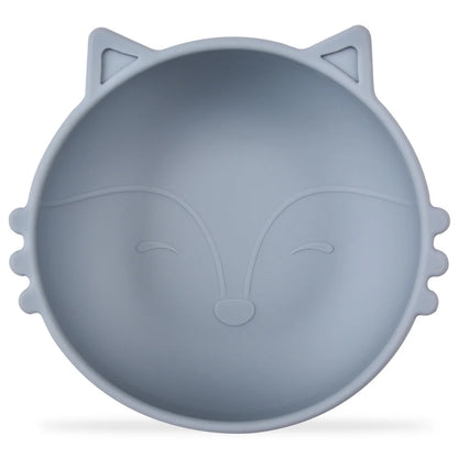 BPA Free 2Pcs/1Set Silicone Baby Feeding Bowl Silicone Dishes for Baby Tableware Waterproof Spoon Non-Slip Crockery Bowl