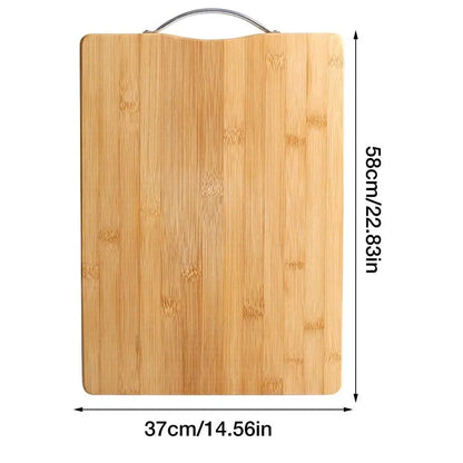 Kitchen Bamboo Cutting Board With Handle Chopping Board Carving Tray For Meat Vegetable And Cheese Kitchen Tools And Gadgets