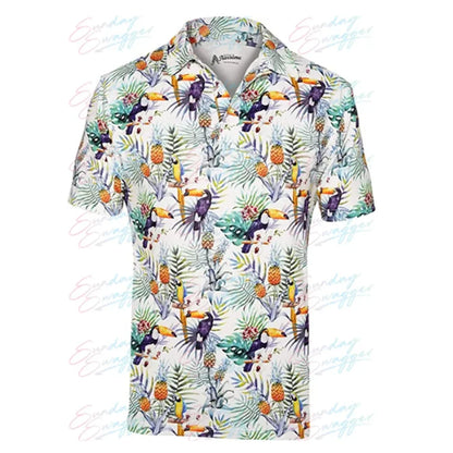 Domineering men's fashion printed golf POLO shirt short sleeve outdoor golf shirt casual T-shirt in summer