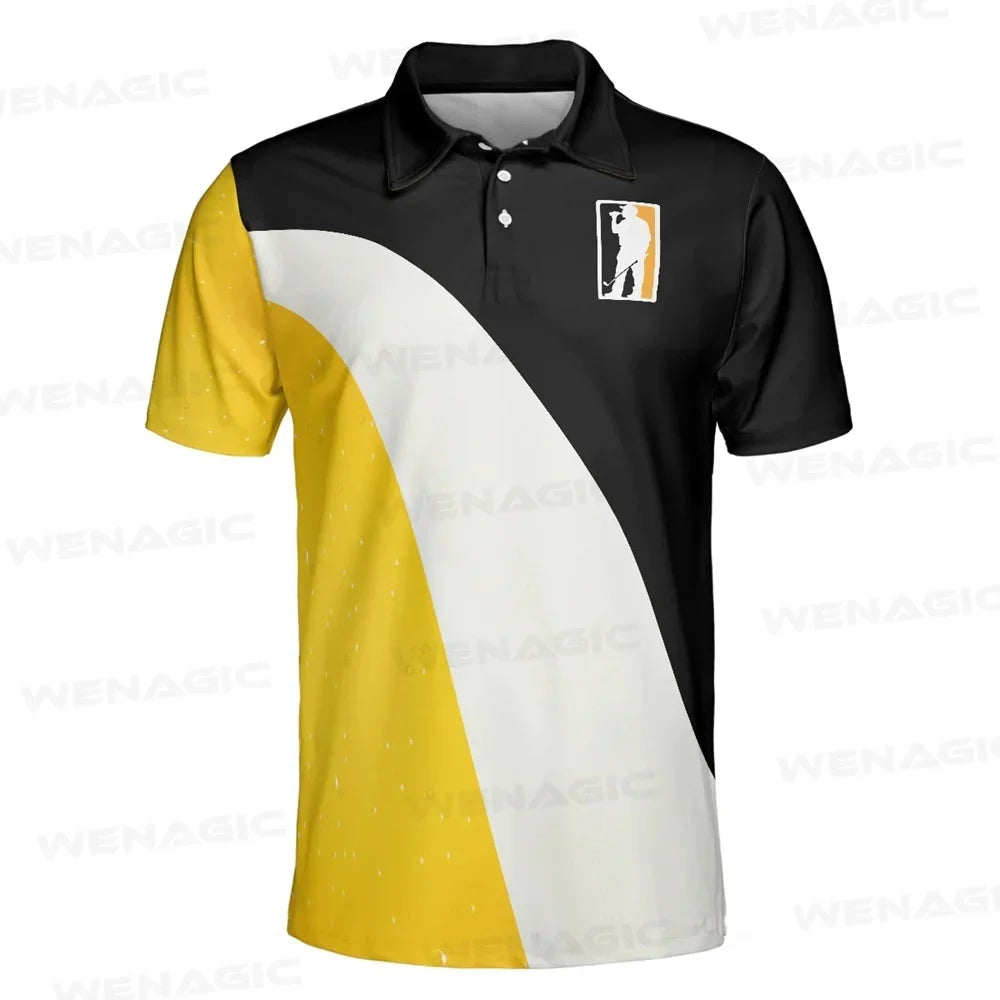 Men's Wenagic Bold Golf Polo Short Sleeve