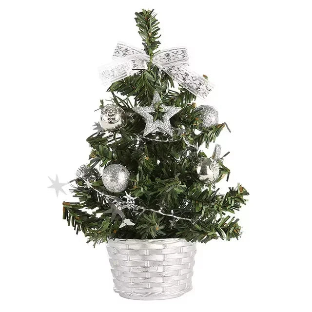 20/30/40cm Christmas Tree Home Bedroom Party Decorations Artificial Christmas Tree Children DIY Handicraft 2025 New Year Gift