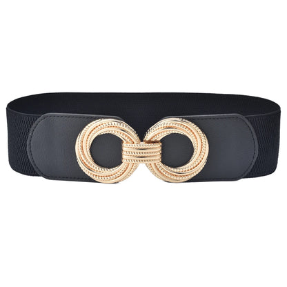 Women's Elastic Wide Waist Belt Stretchy Classic Cinch Belts Fashion Waistband For Dresses