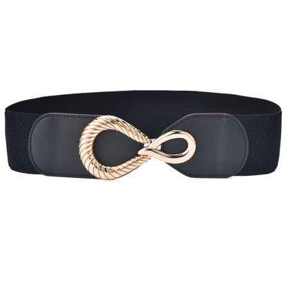 Women's Elastic Wide Waist Belt Stretchy Classic Cinch Belts Fashion Waistband For Dresses