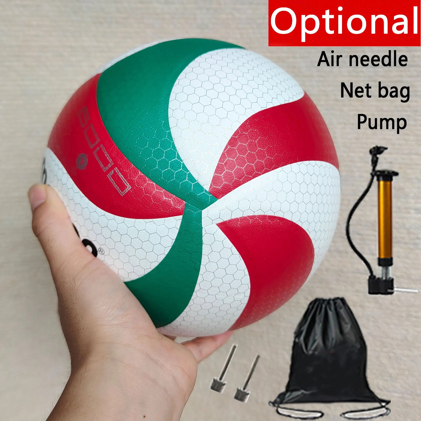 Professional Volleyball, Model6000, 5 yards, outdoor sports, volleyball training, Optional：Pump + Needle + Bag