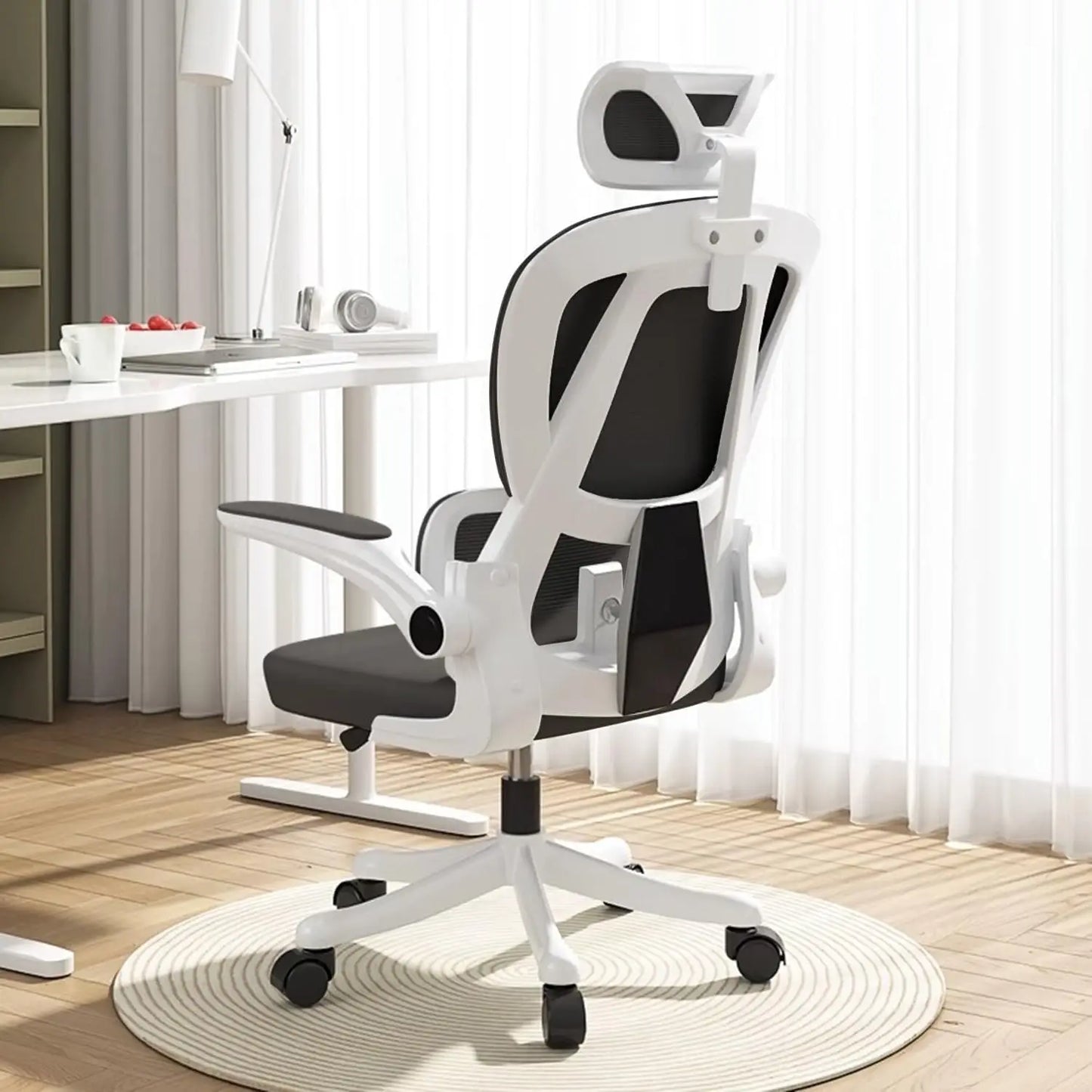 Computer Chair Office Chair High Back Ergonomic Office Chair With Lumbar Support Adjustable Headrest 3D Armrest and Lumbar Gamer