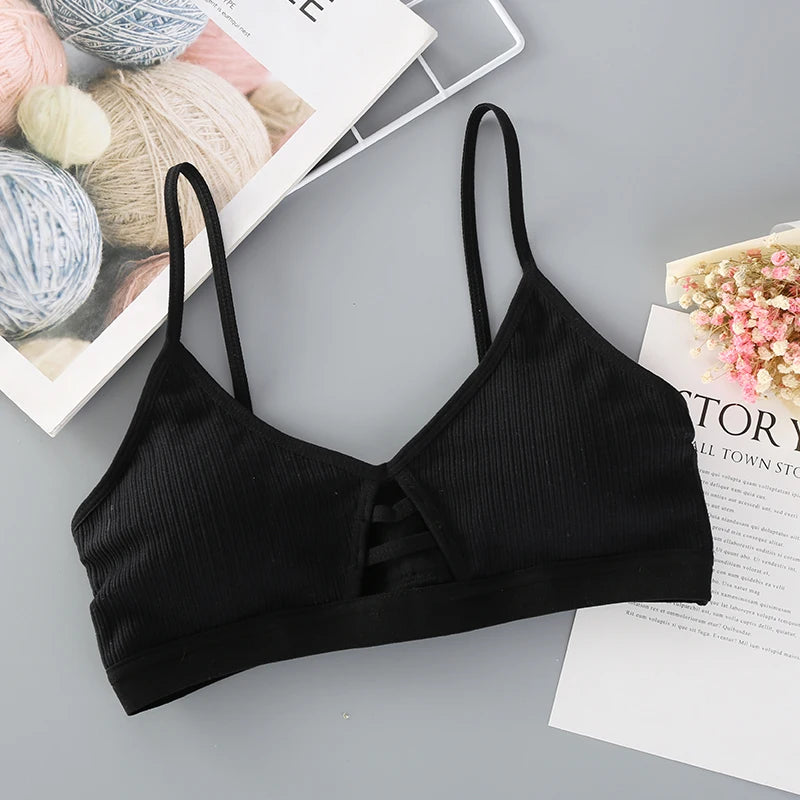 New Women Cotton Sports Bra Tube Top Crop Female Seamless Underwear Tube Bra Wireless Bralette Sexy Lingerie Cropped Bandeau