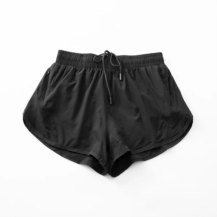 Womens High Waisted Running Shorts Quick Dry